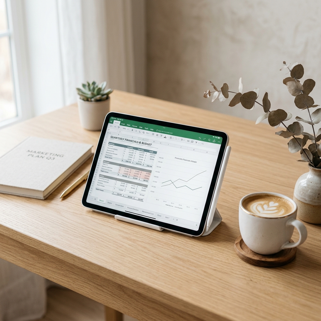 Gloss Growth Planilla Mockup